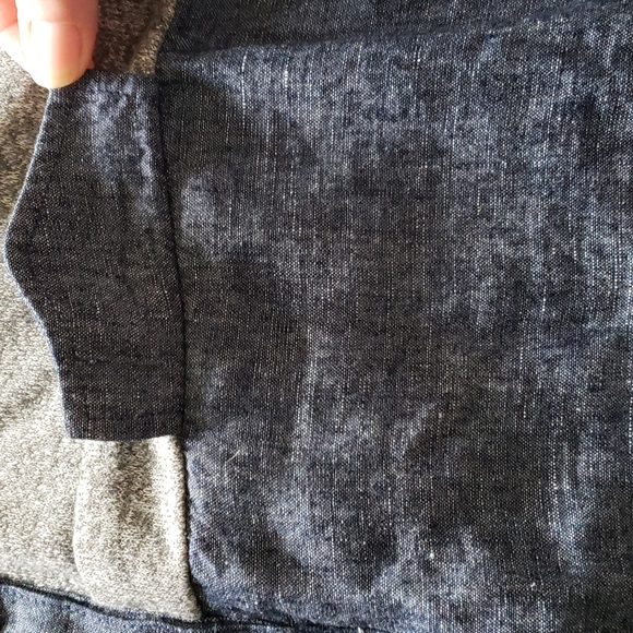 Anthropologie Uncle Frank Shirt Dress Size S Blue Gray Long Sleeve Henley Neck - Picture 4 of 8